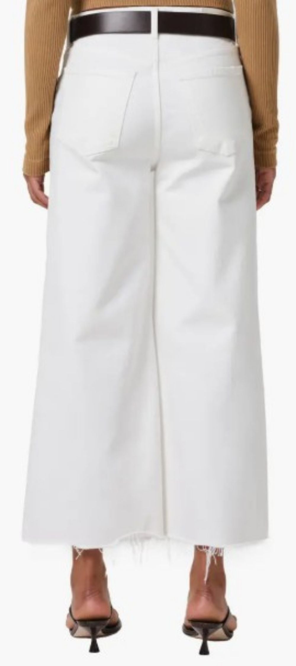 Citizens Lyra Crop Jeans, back view with clean white finish