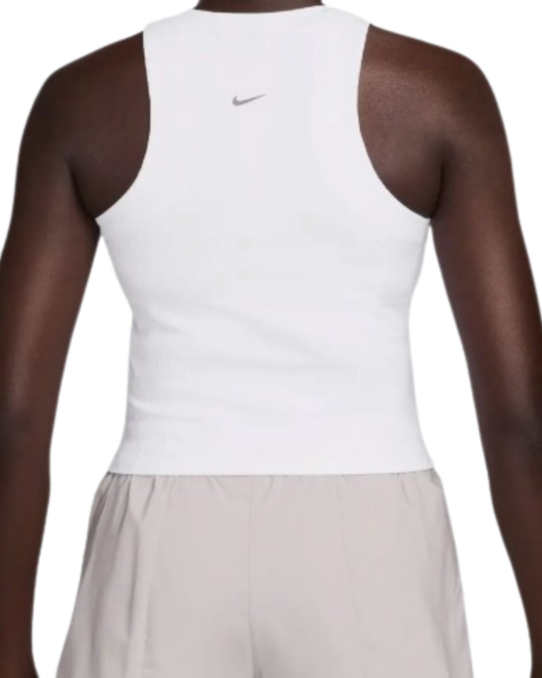 Nike Zenvy Rib Tank, back view showing racerback design
