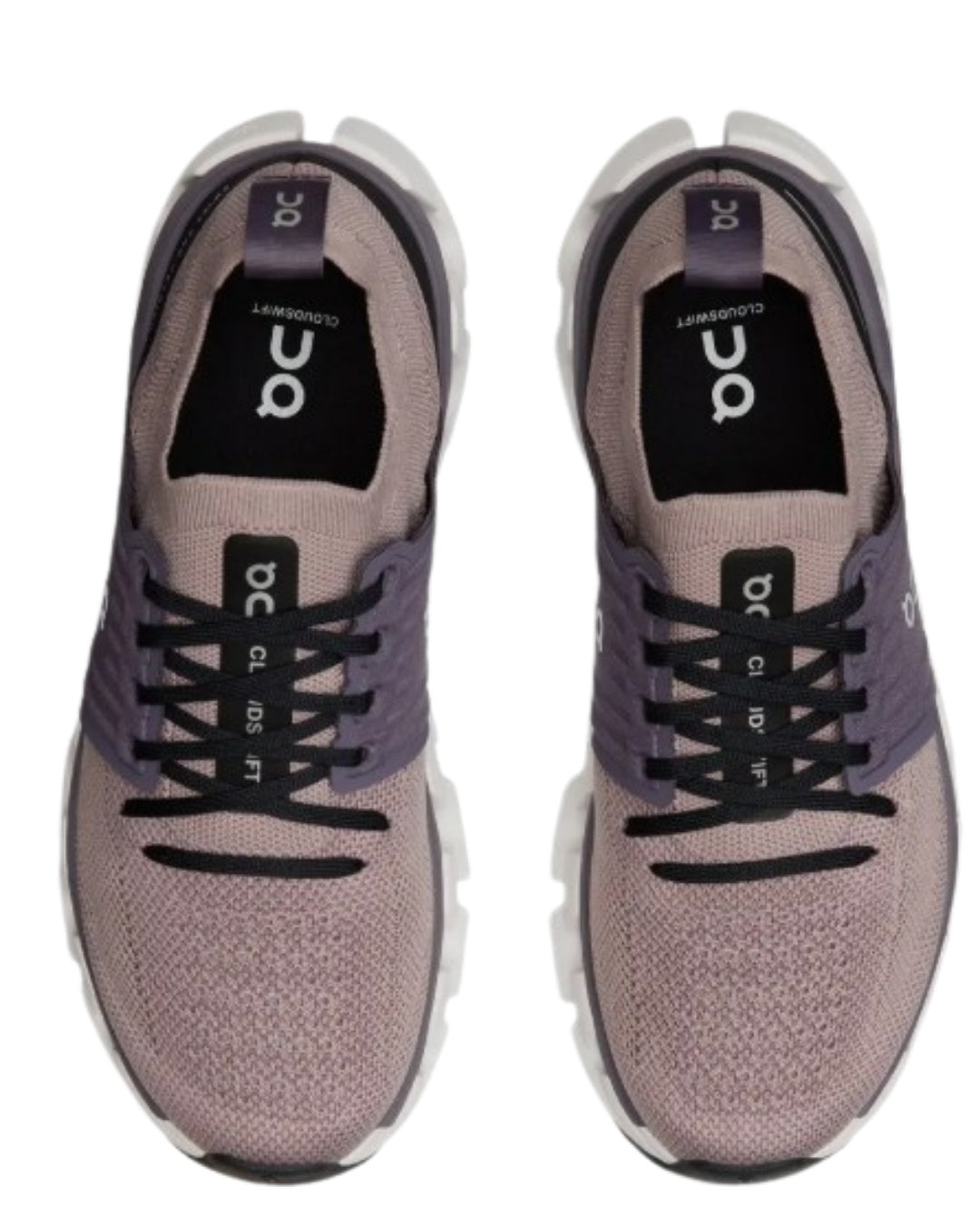 On Cloudswift 3 Running Shoe in Fade/Black, front view