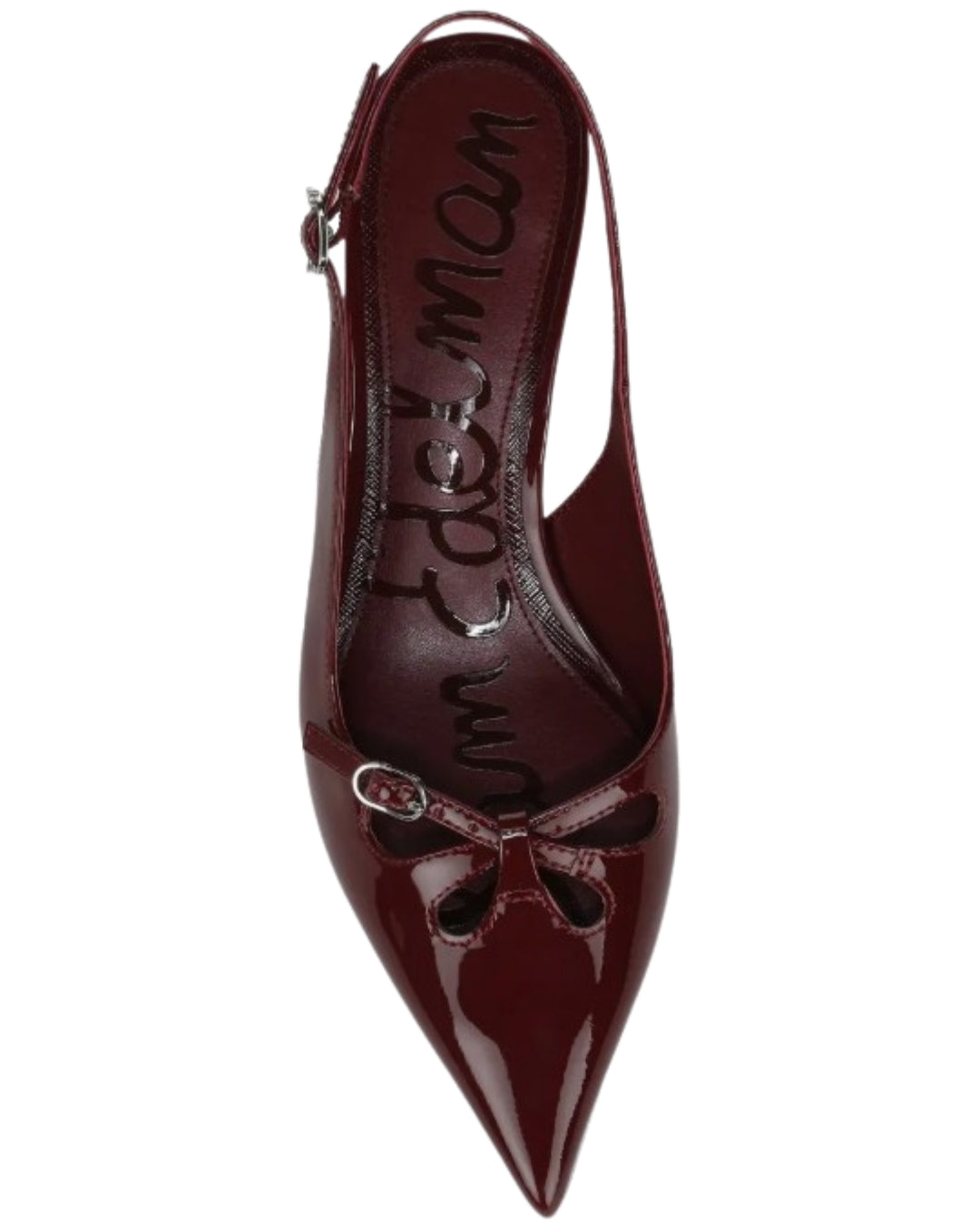 Sam Edelman Fauna Slingback Pump in French Merlot, front view