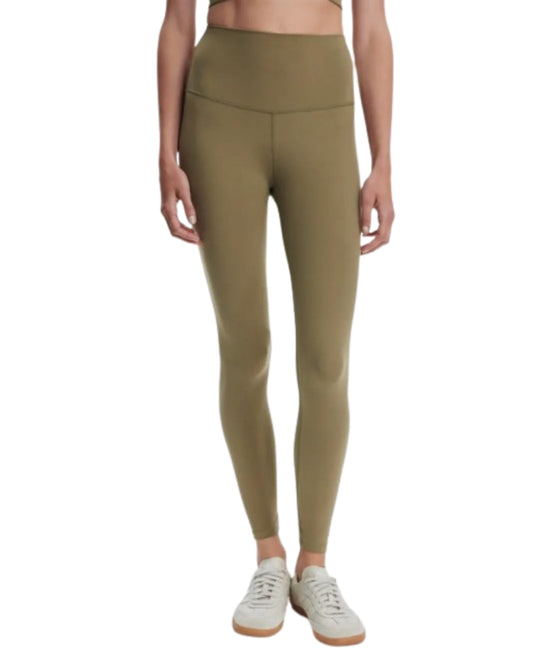 Varley Always Super High Waist Leggings in Dusky Green, front view