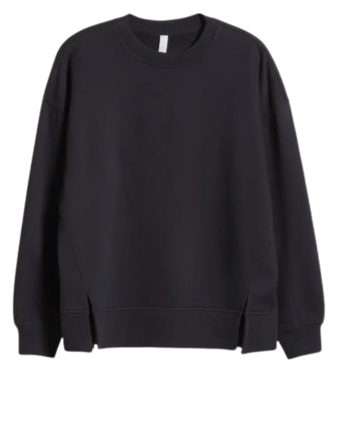 Zella Ultracozy Fleece Relaxed Sweatshirt in Black, front view